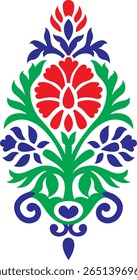 A minimalistic single flower motif drawn in elegant line art style. Perfect for modern embroidery, logo design, or subtle textile prints.

