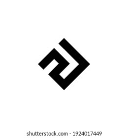 Diseño de vectores de letras iniciales SL minimalista