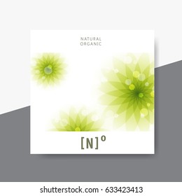 Minimalistic spa and healthcare design brochure. Creative flyer template