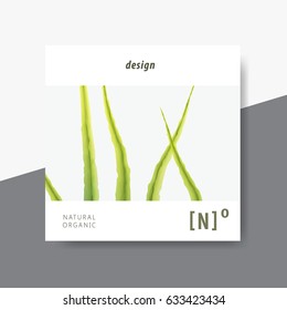 Minimalistic spa and healthcare design brochure. Creative flyer template