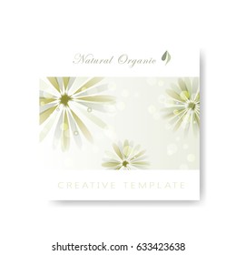 Minimalistic spa and healthcare design brochure. Creative flyer template