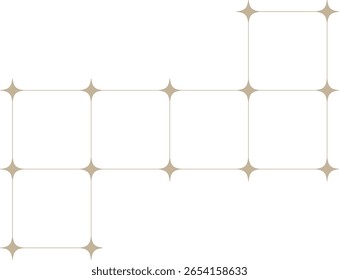 Minimalistisches Sparkle Grid Design Element
