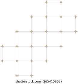 Elemento de design de grade cintilante minimalista