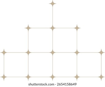 Minimalistisches Sparkle Grid Design Element