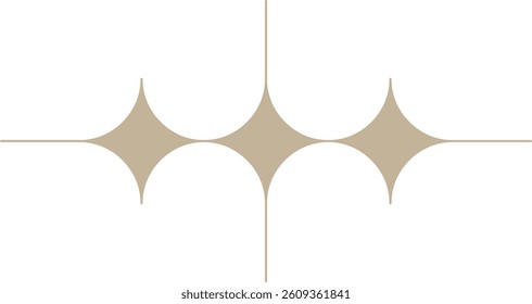 Minimalistic Sparkle Text Divider Design Element