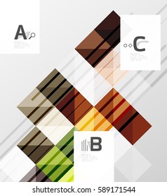 Minimalistic square shapes abstract background. Vector template background for print workflow layout, diagram, number options or web design banner