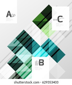 Minimalistic square shapes abstract background. Vector template background for print workflow layout, diagram, number options or web design banner