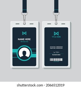 Tarjeta de personal mínima para uso corporativo 