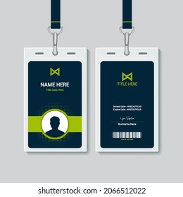 Minimalistic staff card for corporate usage 