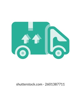A minimalistic symbol reflecting the essence of the courier, car