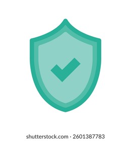 A minimalistic symbol reflecting the essence of the shield, checkmark