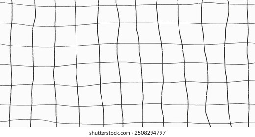 Fondo texturizado minimalista, efecto arenoso ruidoso. Anuncio a cuadros de moda en estilo grunge, líneas curvas de rayado de lápiz.