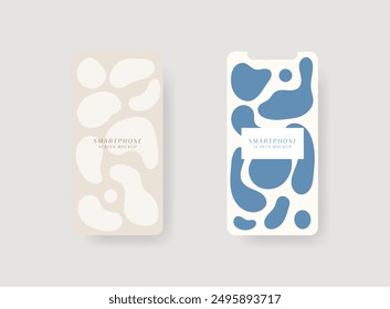 Minimalistic trendy backgrounds for branding, social media post, banner, cover, card.
