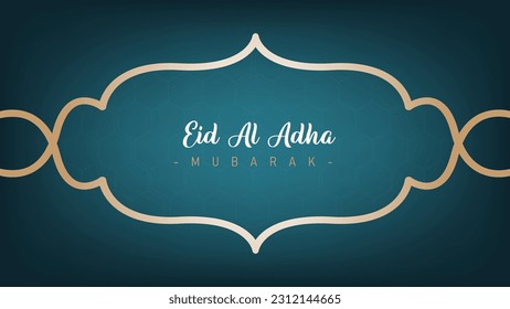 minimalistic and trendy banner and poster background for eid al adha celebration for muslims