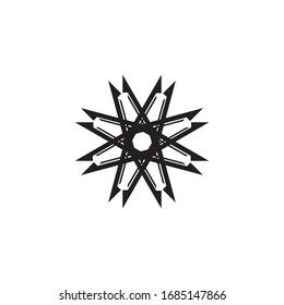minimalistic trendy shape. Stylish vector logo emblem. Simple geometric sign collection