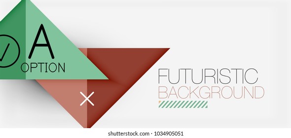 Diseño minimalista de banners modernos, fondo abstracto geométrico. Vector de alta tecnología futurista