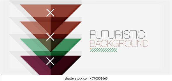 Diseño minimalista de banners modernos, fondo abstracto geométrico. Vector de alta tecnología futurista