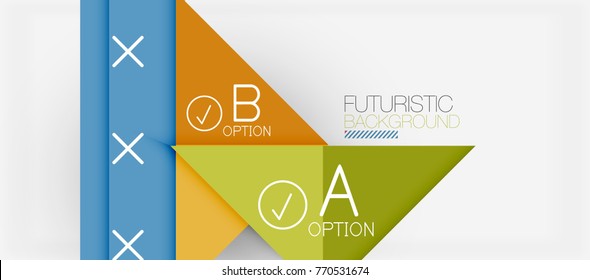 Minimalistisches Dreieck modernes Bannerdesign, geometrischer abstrakter Hintergrund. Vektorgrafik-High-Tech-Futuristik