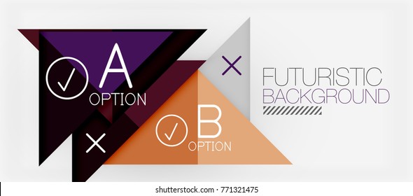 Diseño minimalista de banners modernos, fondo abstracto geométrico. Vector de alta tecnología futurista