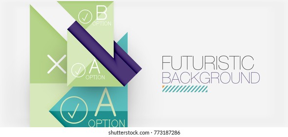 Minimalistic triangle modern banner design, geometric abstract background. Vector hi-tech futuristic