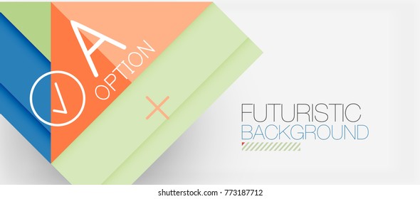 Minimalistic triangle modern banner design, geometric abstract background. Vector hi-tech futuristic