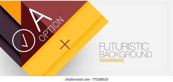 Diseño minimalista de banners modernos, fondo abstracto geométrico. Vector de alta tecnología futurista