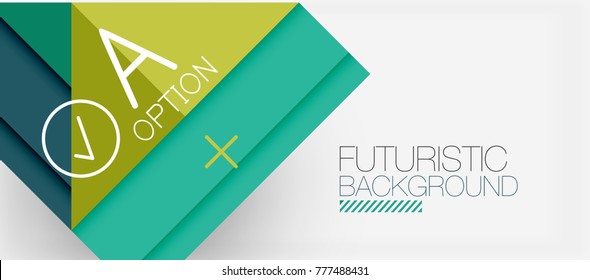 Diseño minimalista de banners modernos, fondo abstracto geométrico. Vector de alta tecnología futurista