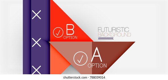 Diseño minimalista de banners modernos, fondo abstracto geométrico. Vector de alta tecnología futurista