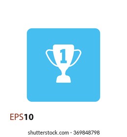 Minimalistic trophy icon for web