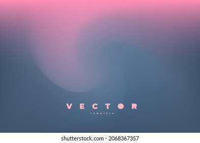 Minimalistic twisted blurred background with dim pink and gray colors