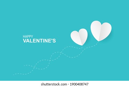 Minimalistic valentine's day background. Illustrator Vector Eps 10