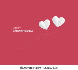 Minimalistic valentine's day background Vector