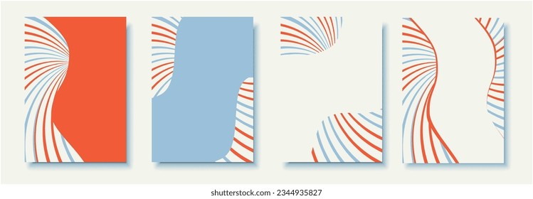 Minimalistic Vector abstract background. Poster template Smartphone background set. Social Media Background