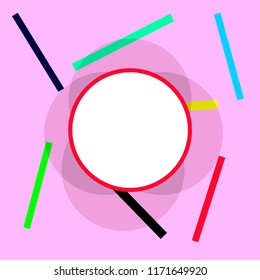 Minimalistic vector background. Colorful trendy image with room for text.