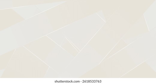 Minimalistic vector background with soft beige and white geometric shapes. Clean lines and subtle gradients create an elegant and modern abstract design.Light pale vector background.
