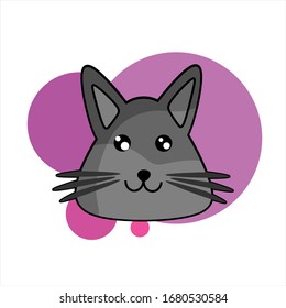 Minimalistische Vektorillustration eines Hamsters