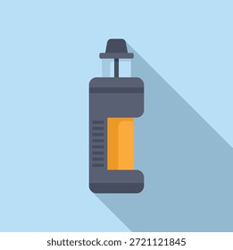 Icono de Vector minimalista que representa una linterna de camping portátil en estilo de diseño plano
