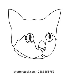 Minimalistic vector illustration cat's