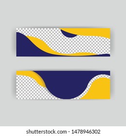The minimalistic vector illustration of the editable layout of headers, banner design templates. Abstract geometric pattern with colorful gradient business background.

