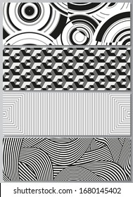 The minimalistic vector illustration of the editable layout of headers, banner design templates. Trendy geometric abstract background in minimalistic flat style with dynamic composition.