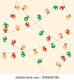 Minimalistic vector illustration for New Year and Christmas