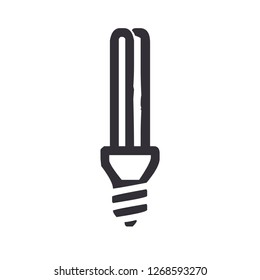Minimalistic vector lightbulb icon 