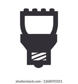 Minimalistic vector lightbulb icon 