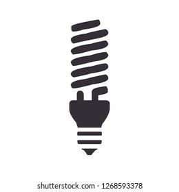 Minimalistic vector lightbulb icon 
