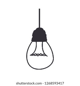 Minimalistic vector lightbulb icon 