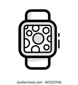 Minimalistic Vector Smart Watch Icon