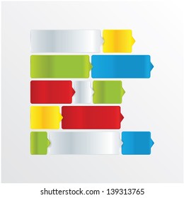 Minimalistic vector template. Modern editable layers with space for your content. Info graphic sign. Mosaic, puzzle. Can by use as tutorial or information schedule.