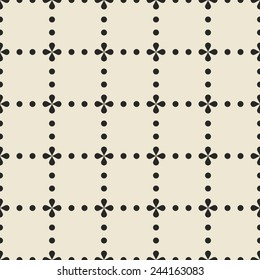 minimalistic vintage floral pattern. can be tiled seamlessly.