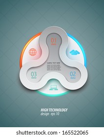 minimalistic web design / abstract paper element