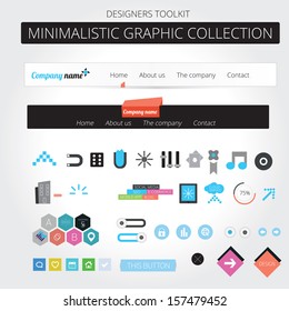 Minimalistic web graphic collection